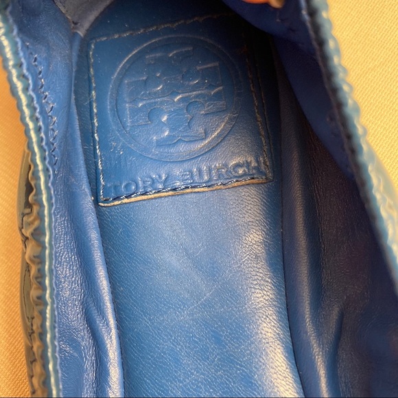 Tory Burch Eddie blue patent leather ballet flats - Picture 4 of 6